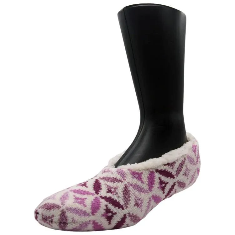 Yaktrax Women’s Cabin Slippers, Pink/White (3-8 UK / 35-41 EU)